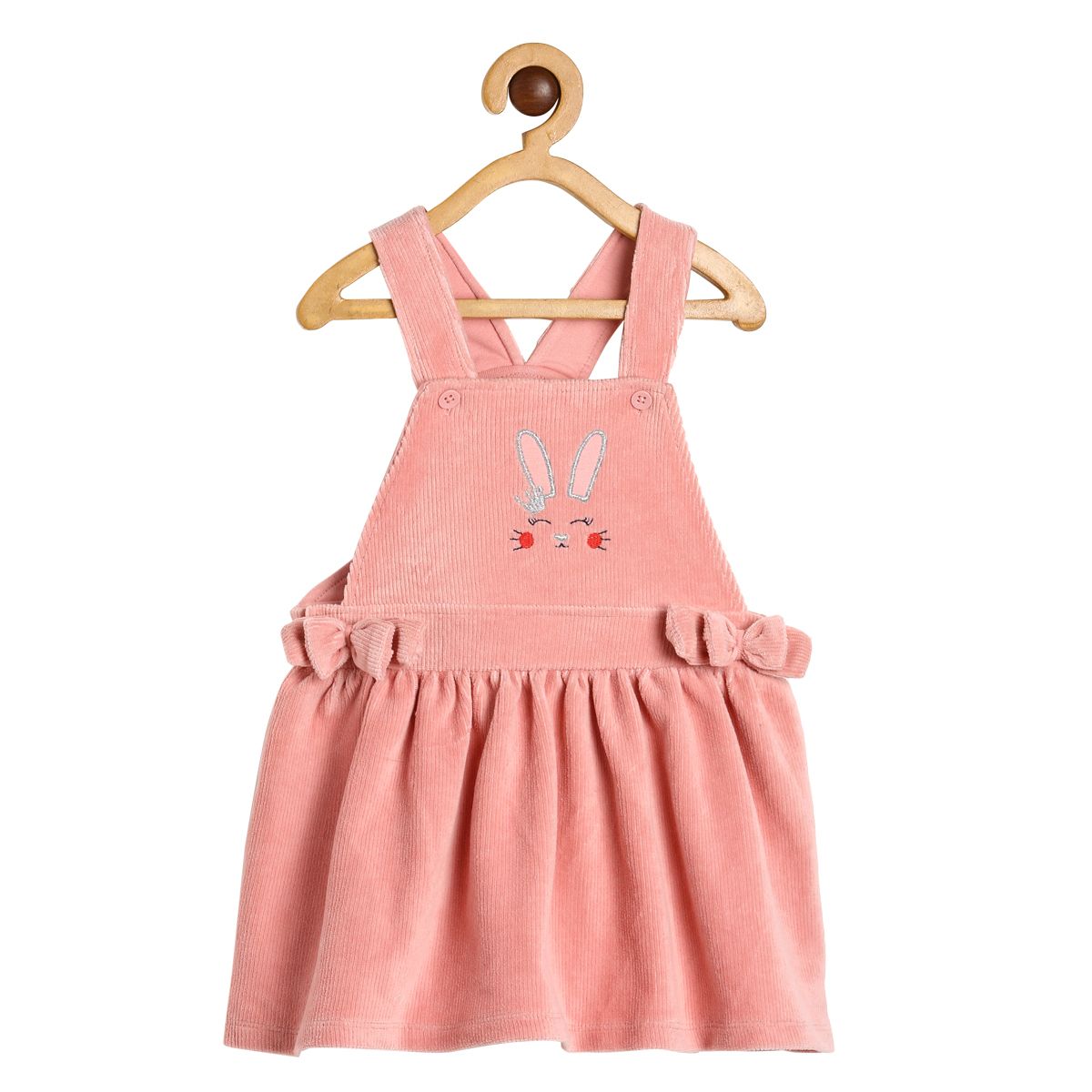 Girls Pink Pack Of 2 Pinny Set