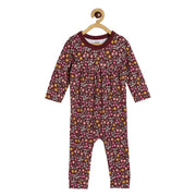 Girls Maroon Pack Of 1 Romper