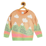 Girls Orange Pack Of 1 Sweater