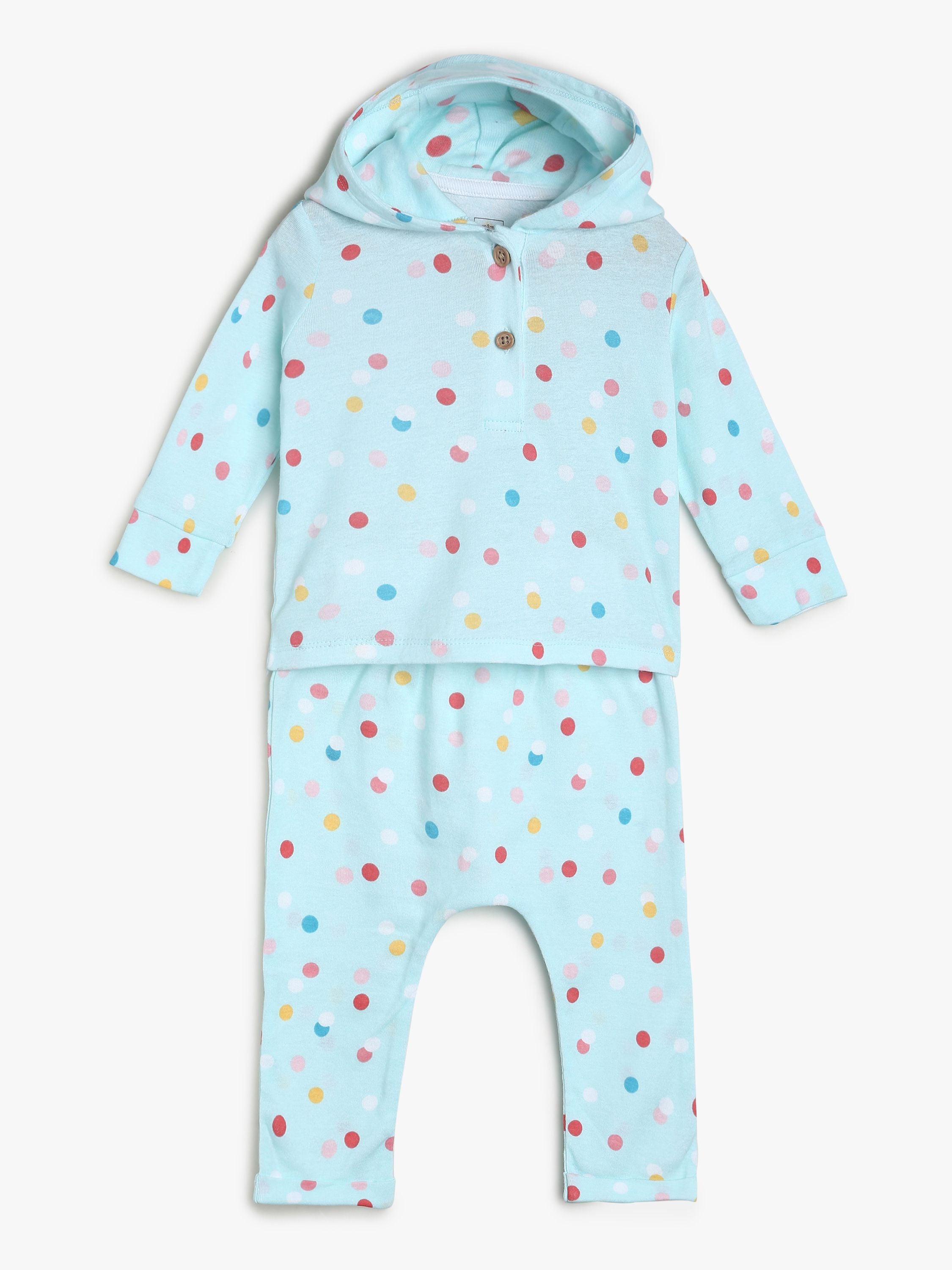 Girls Aqua Top & Knit Bottom