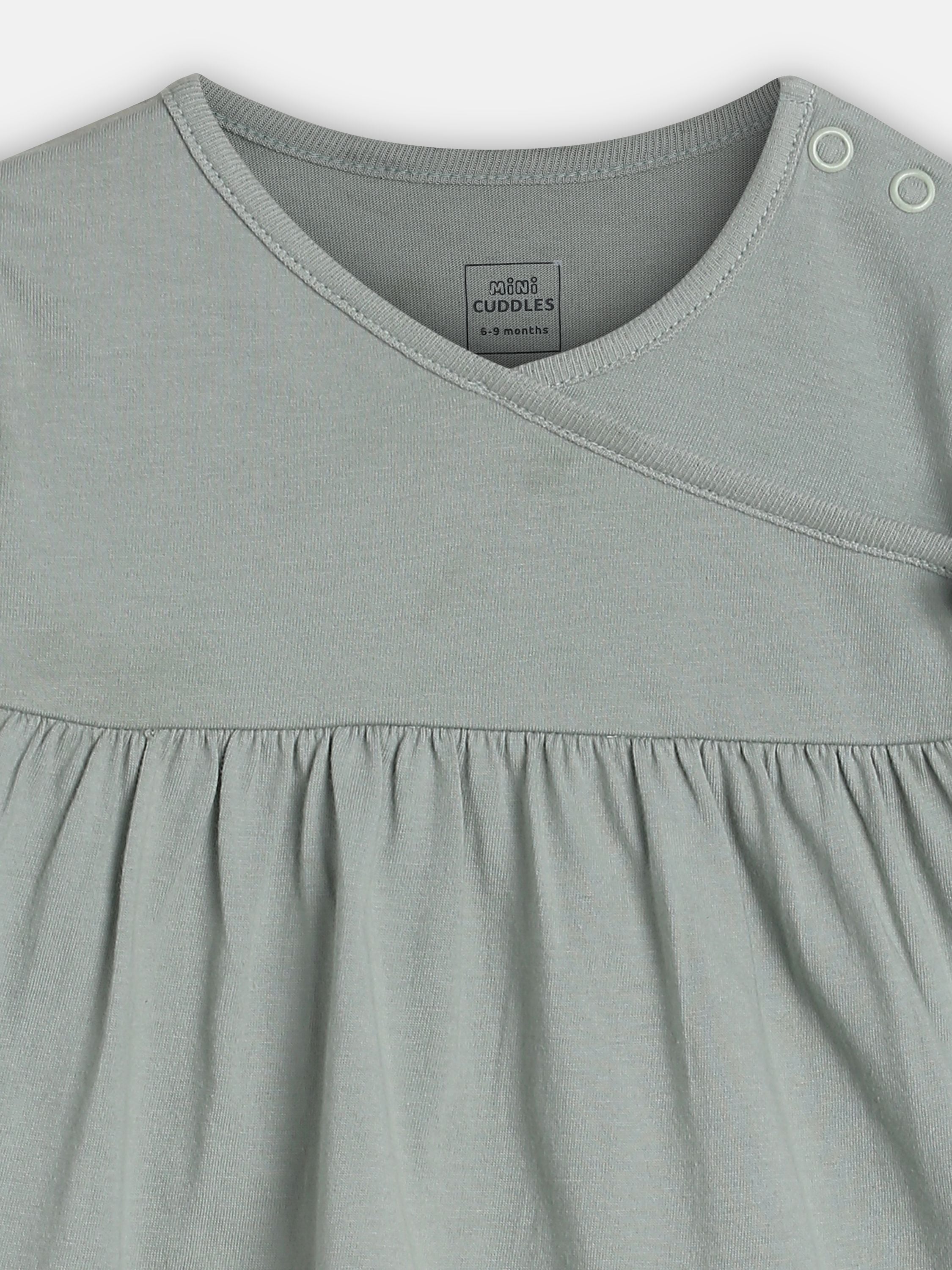 Girls Grey Top & Knit Bottom