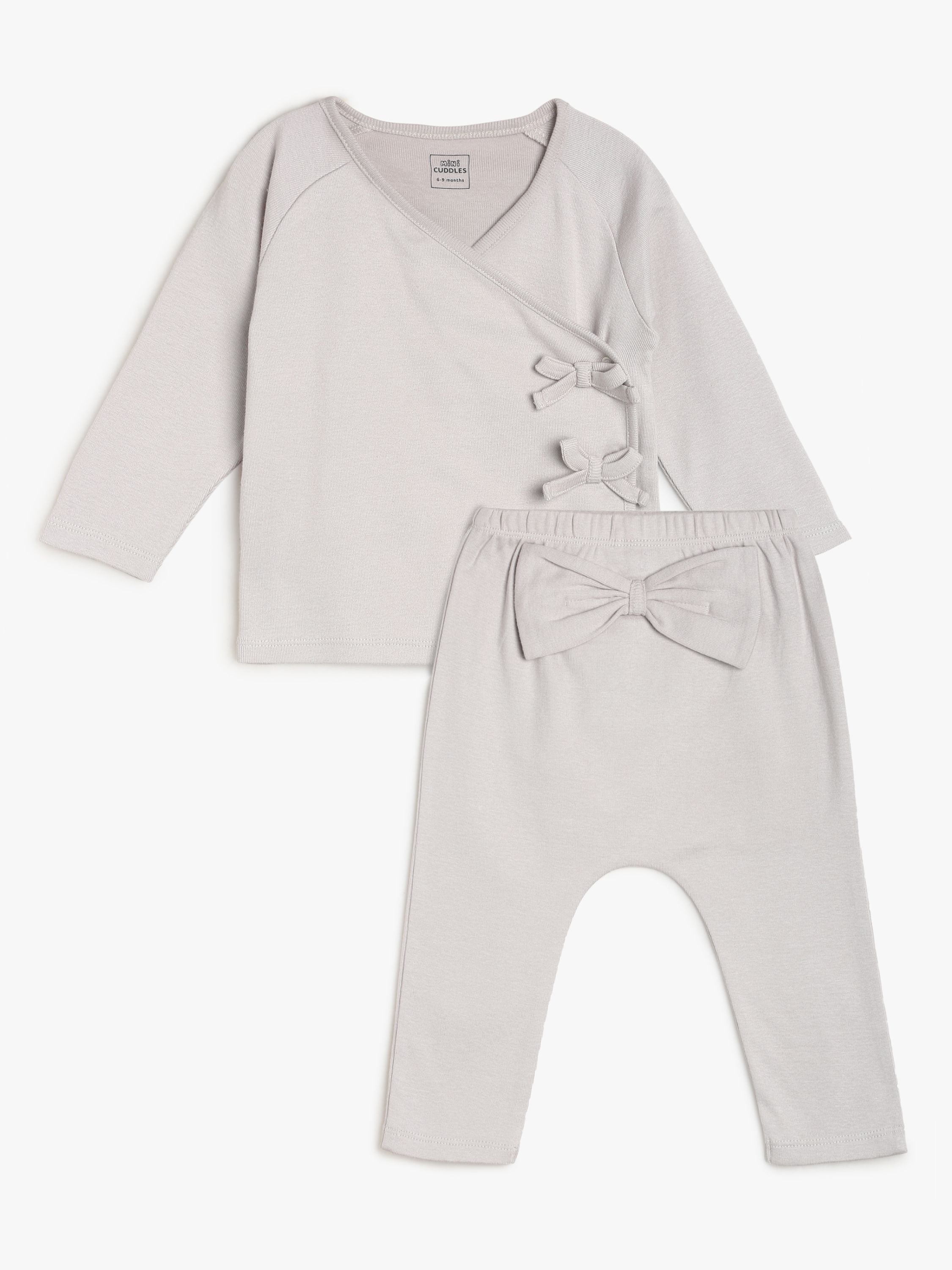 Girls Beige Wrap Top and Bottom Set Co-Ord Set