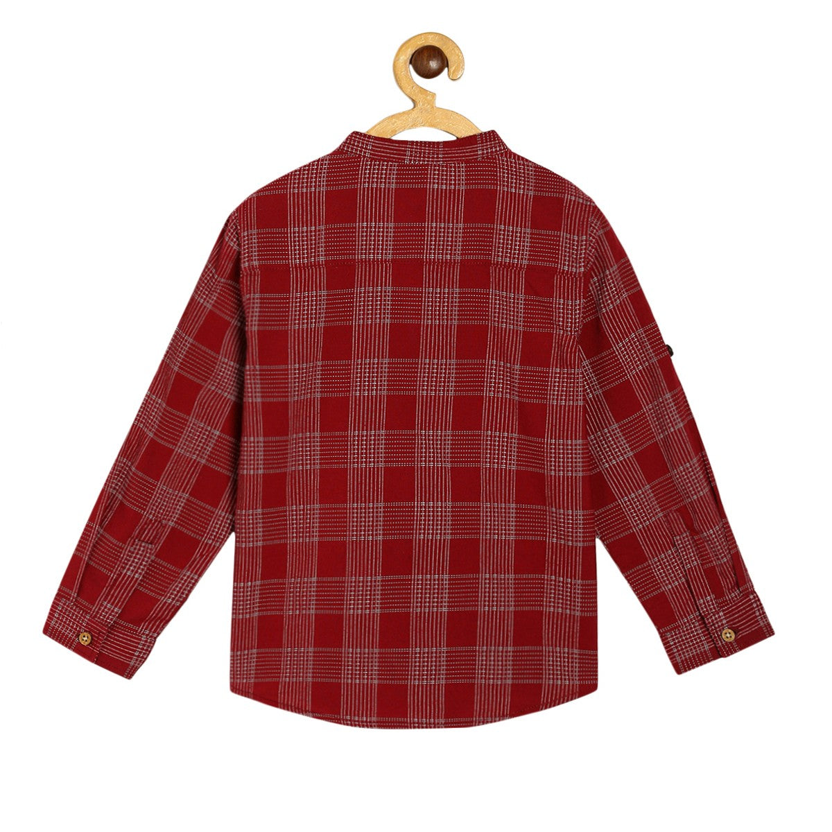 Boys Maroon Pack Of 1 Shirt