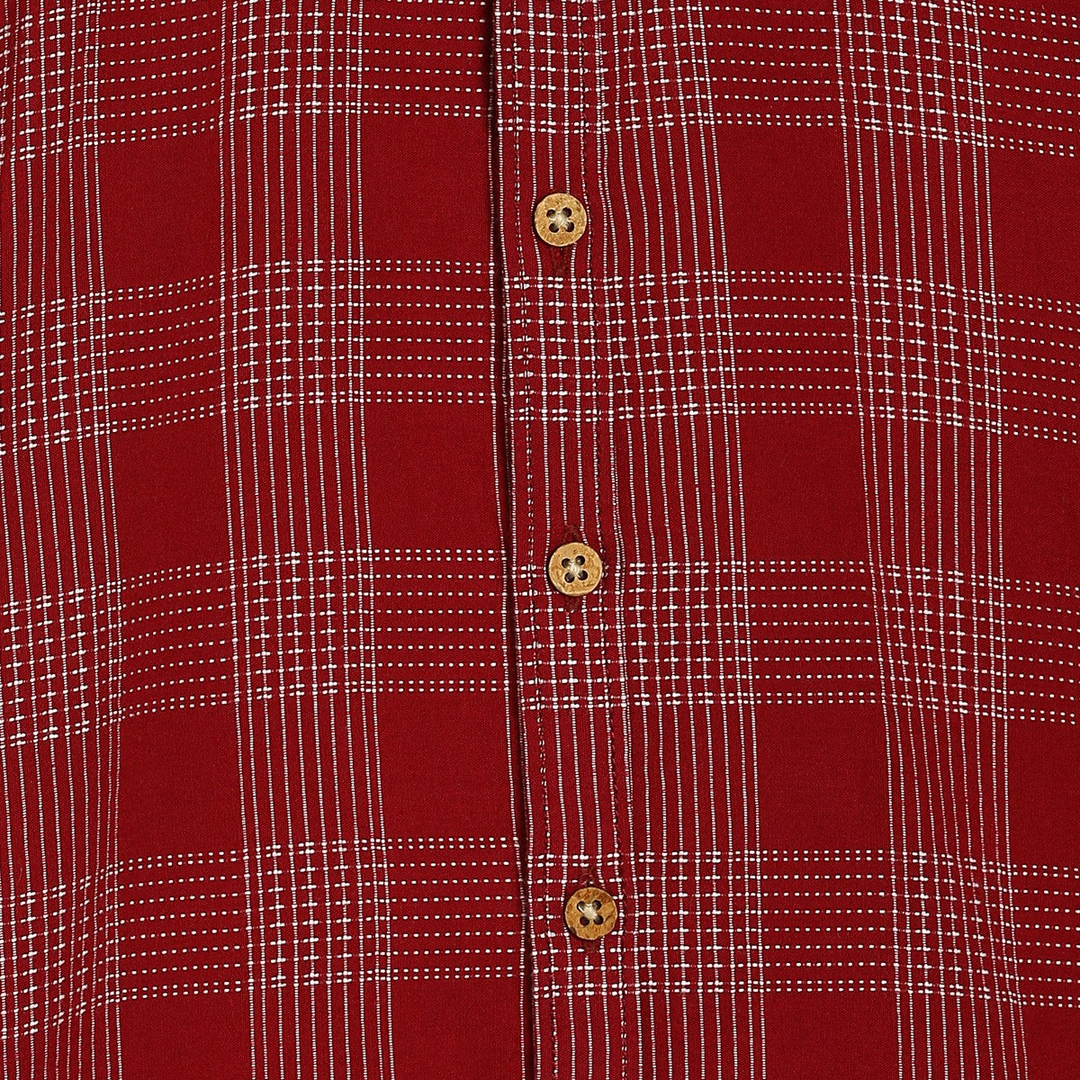 Boys Maroon Pack Of 1 Shirt