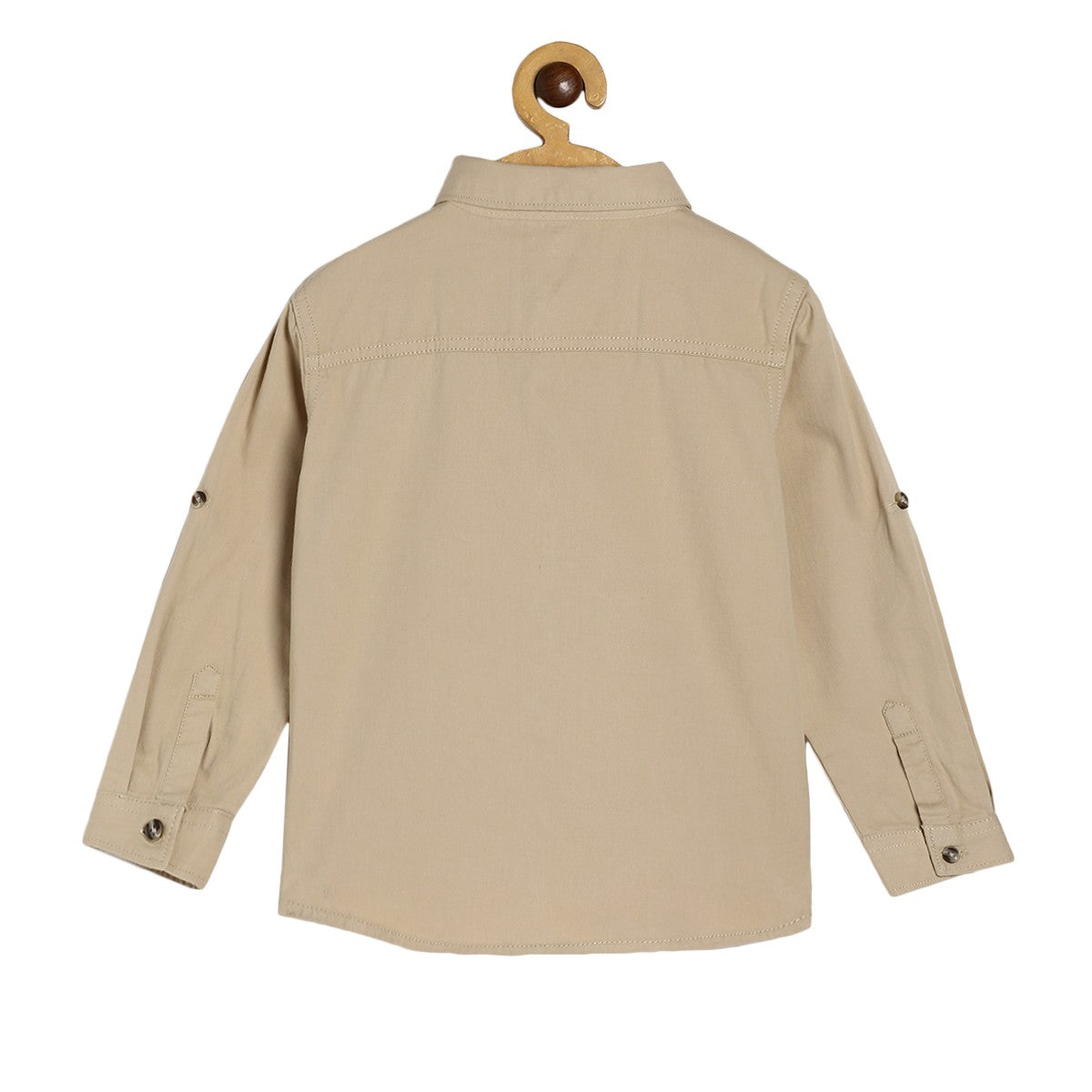 Boys Beige Pack Of 1 Shirt