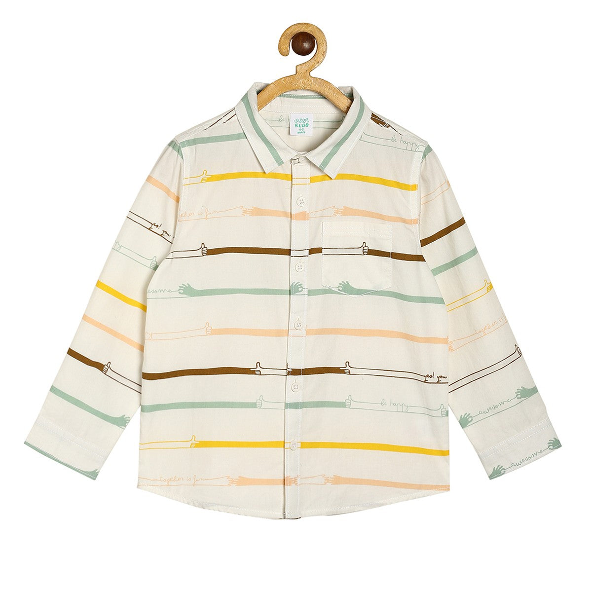Boys Marshmallow Pack Of 1 Shirt