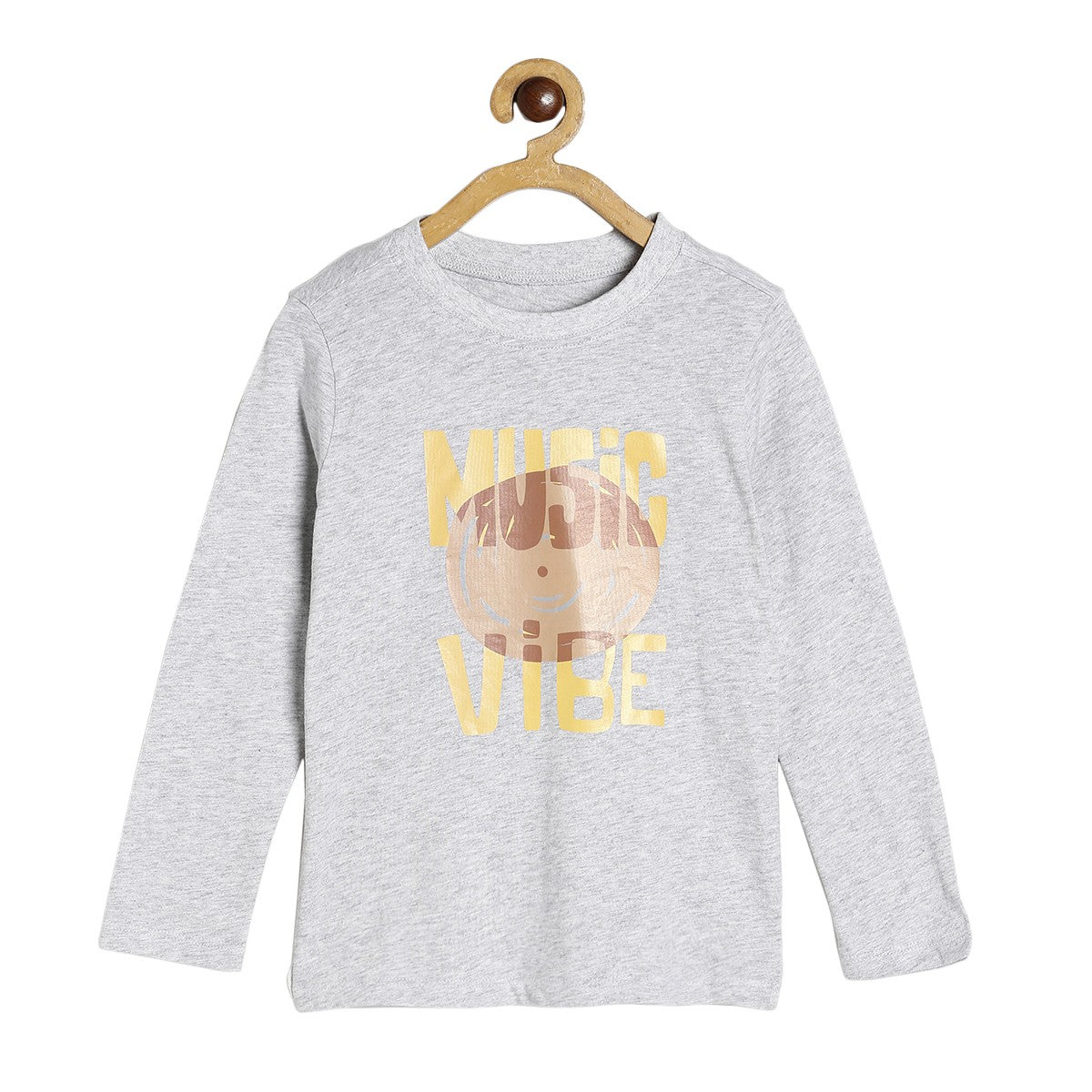 Boys Grey Pack Of 1 T-Shirt