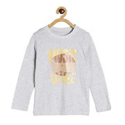 Boys Grey Pack Of 1 T-Shirt