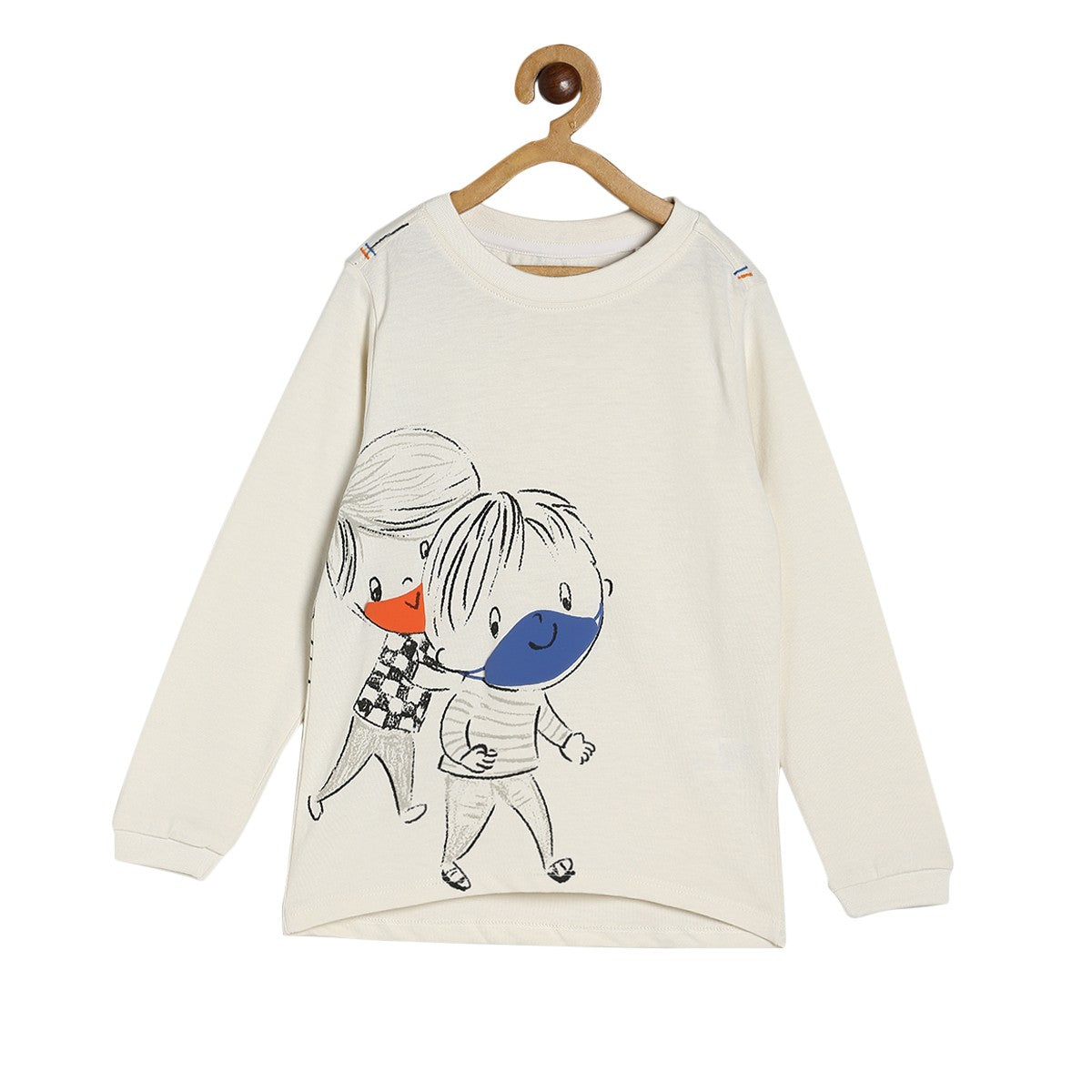 Boys Marshmallow Pack Of 1 T-Shirt