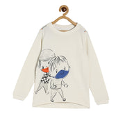 Boys Marshmallow Pack Of 1 T-Shirt