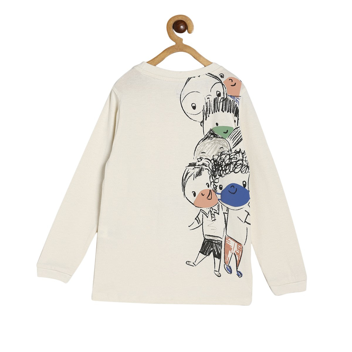 Boys Marshmallow Pack Of 1 T-Shirt