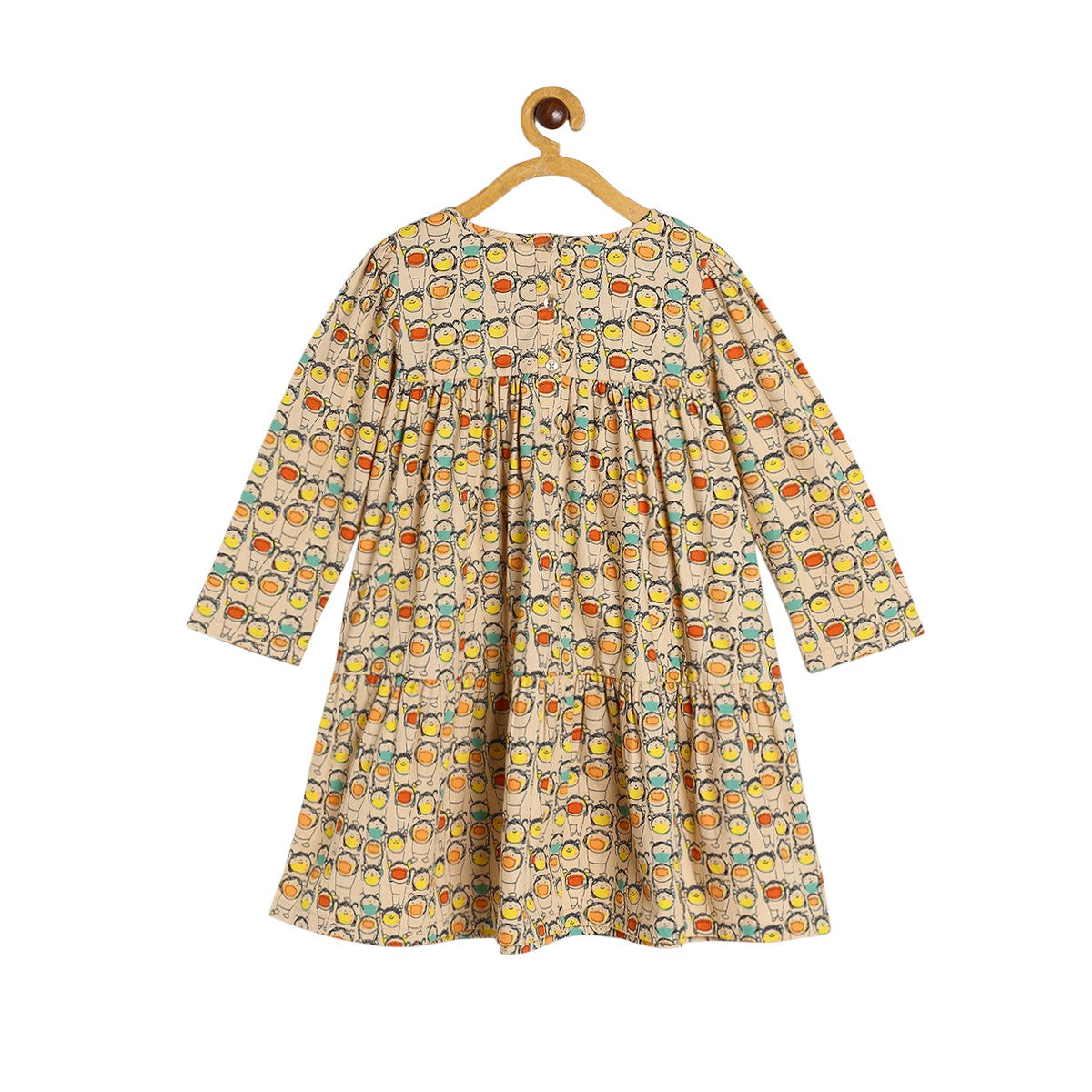Girls Beige Pack Of 1 Dress