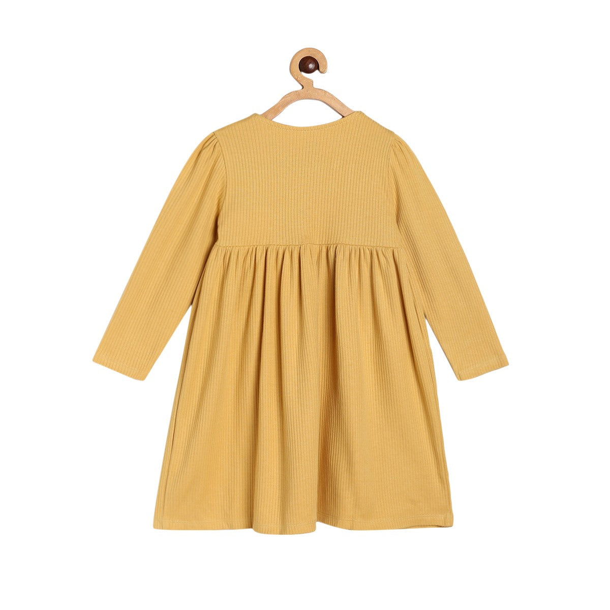Girls Mustard Pack Of 1 Dress