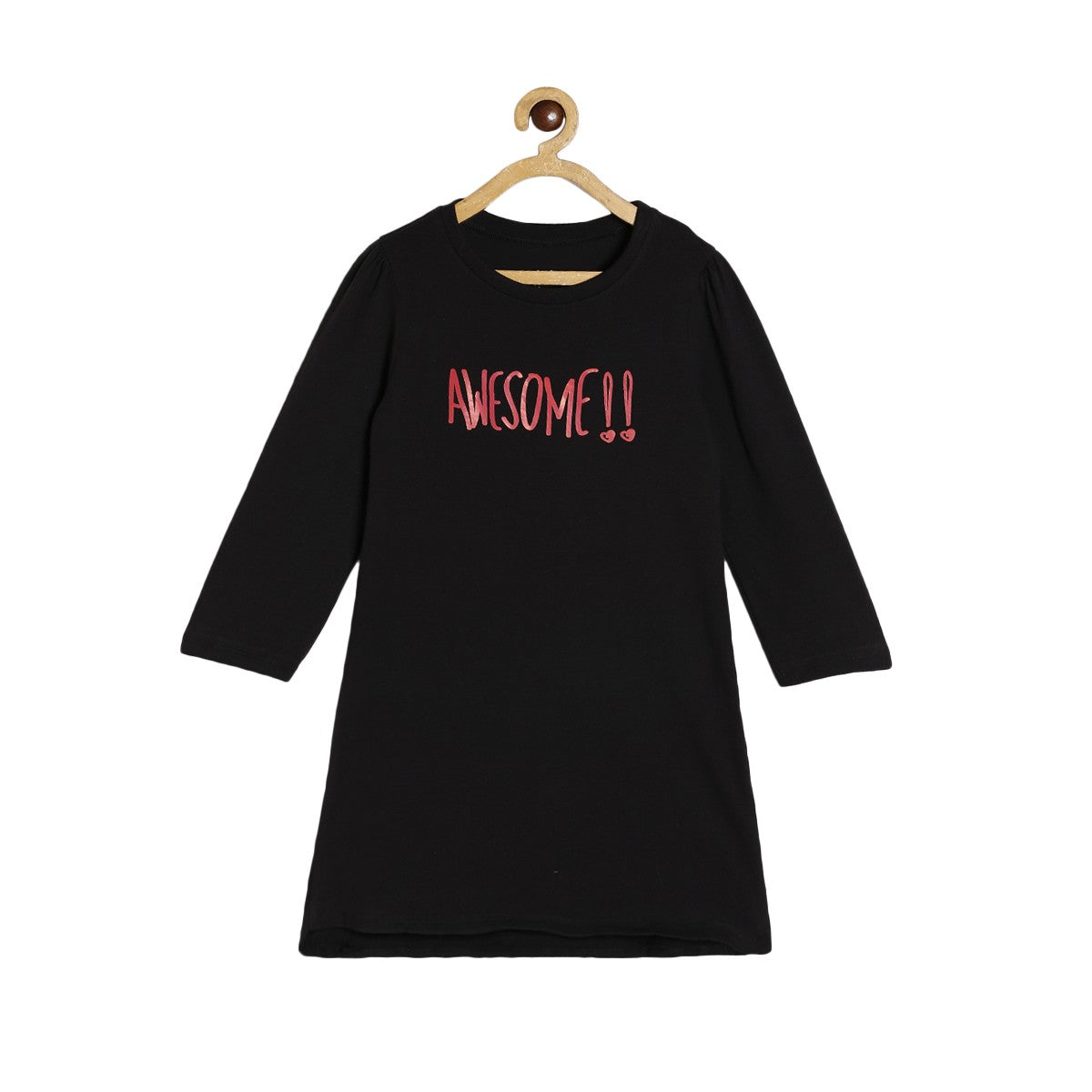 Girls Black Pack Of 1 Dress