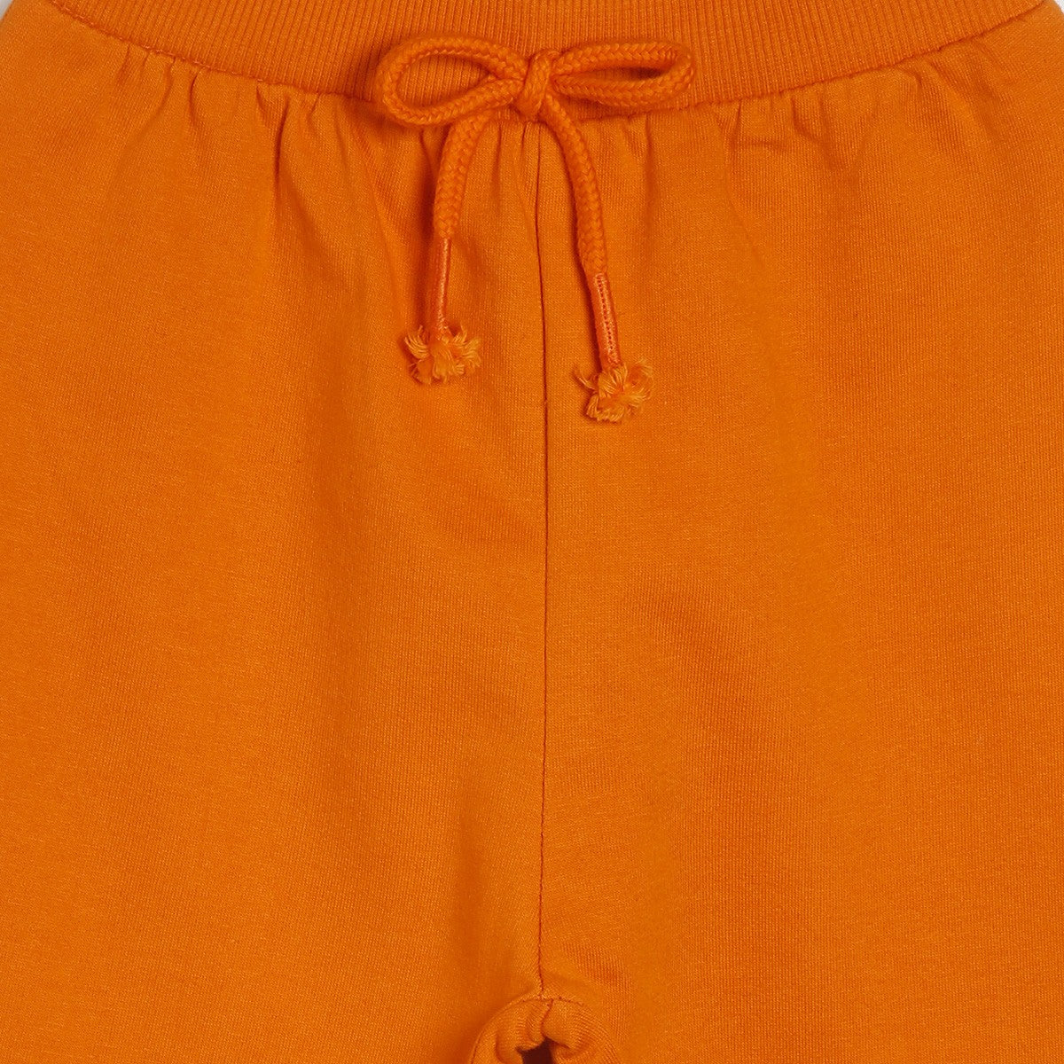 Girls Orange Pack Of 1 Jogger