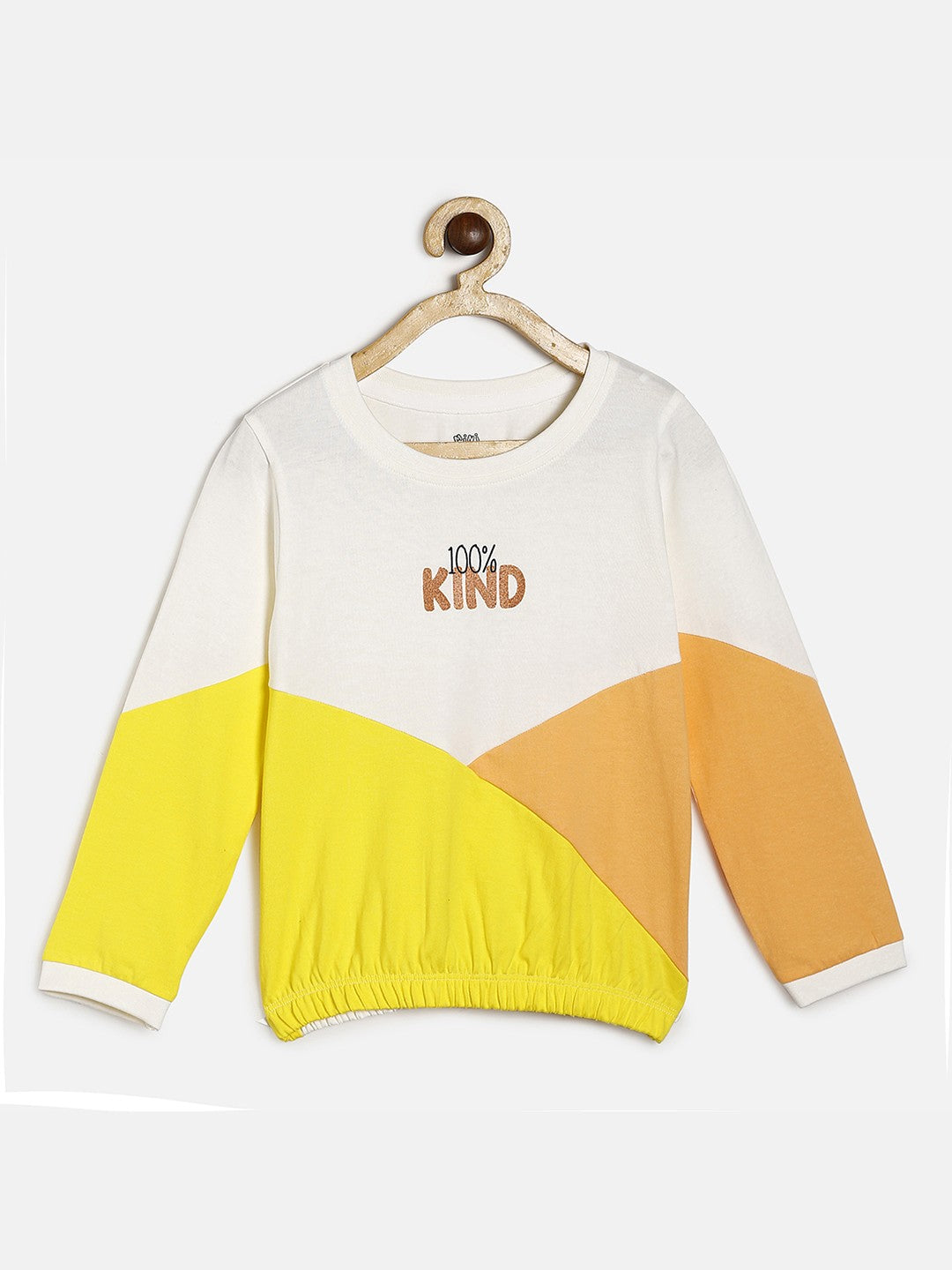 Girls White Knit Top