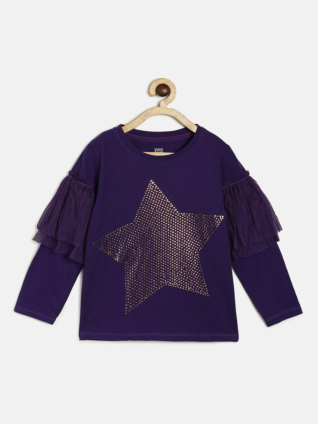 Girls Purple Pack Of 1 Knit Top