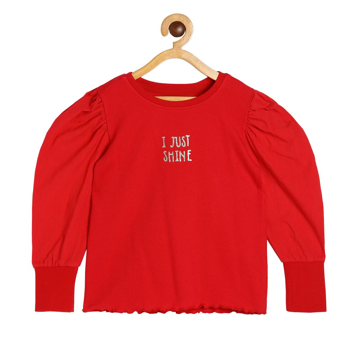 Girls Red Pack Of 1 Knit Top