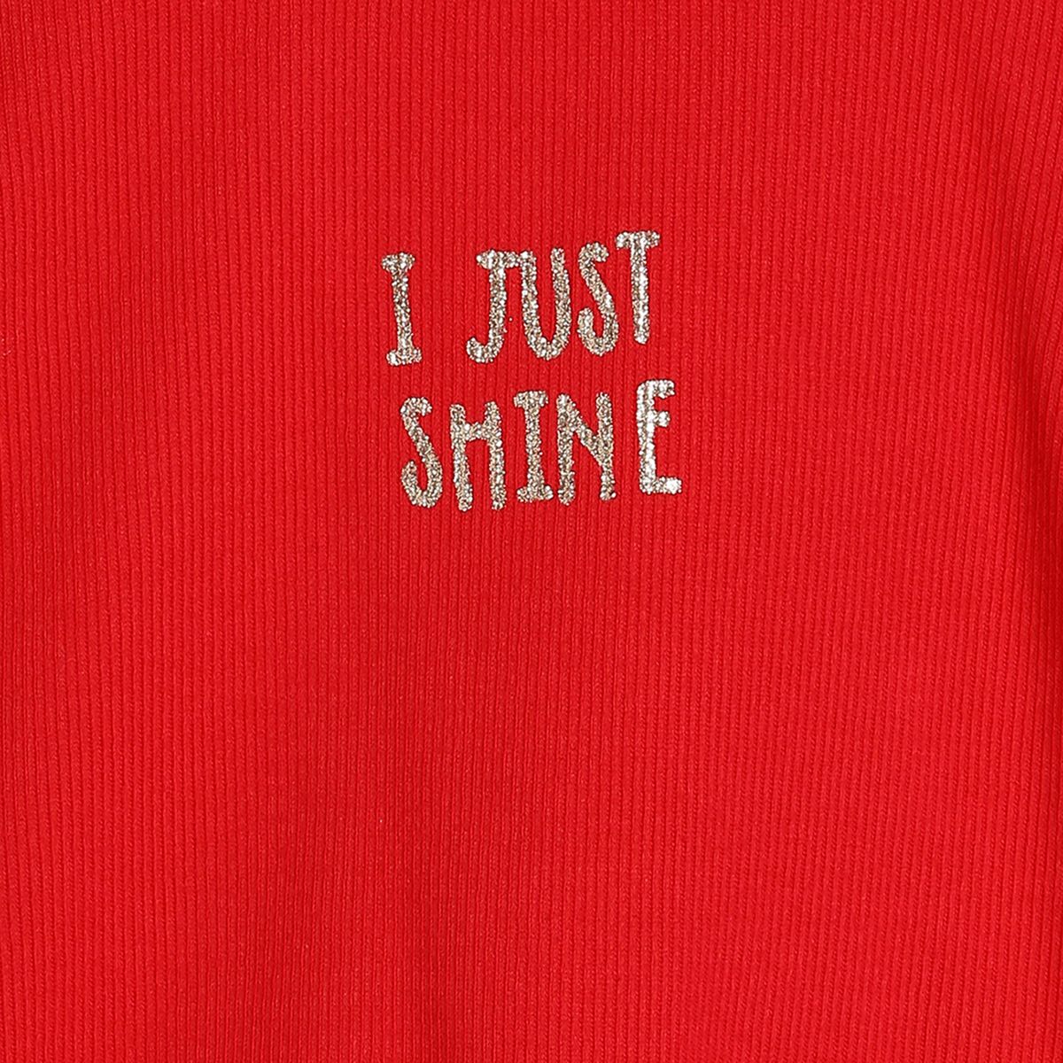 Girls Red Pack Of 1 Knit Top