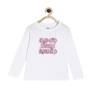 Girls White Pack Of 1 Knit Top
