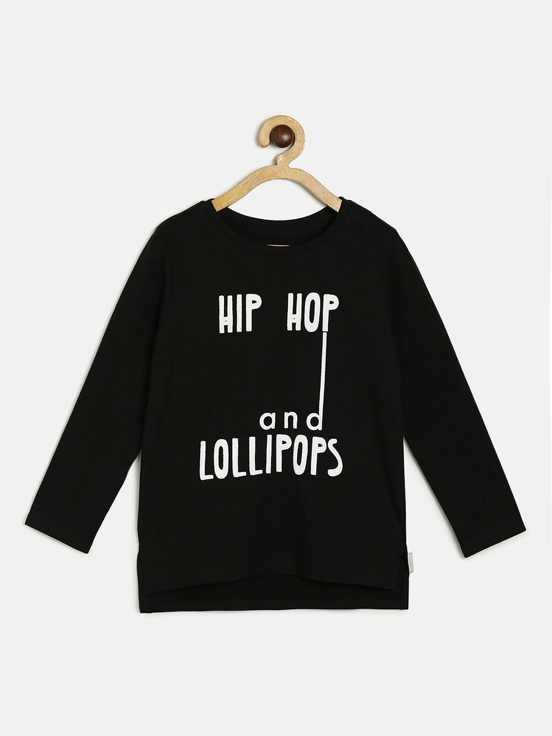Girls Black Pack Of 1 Knit Top