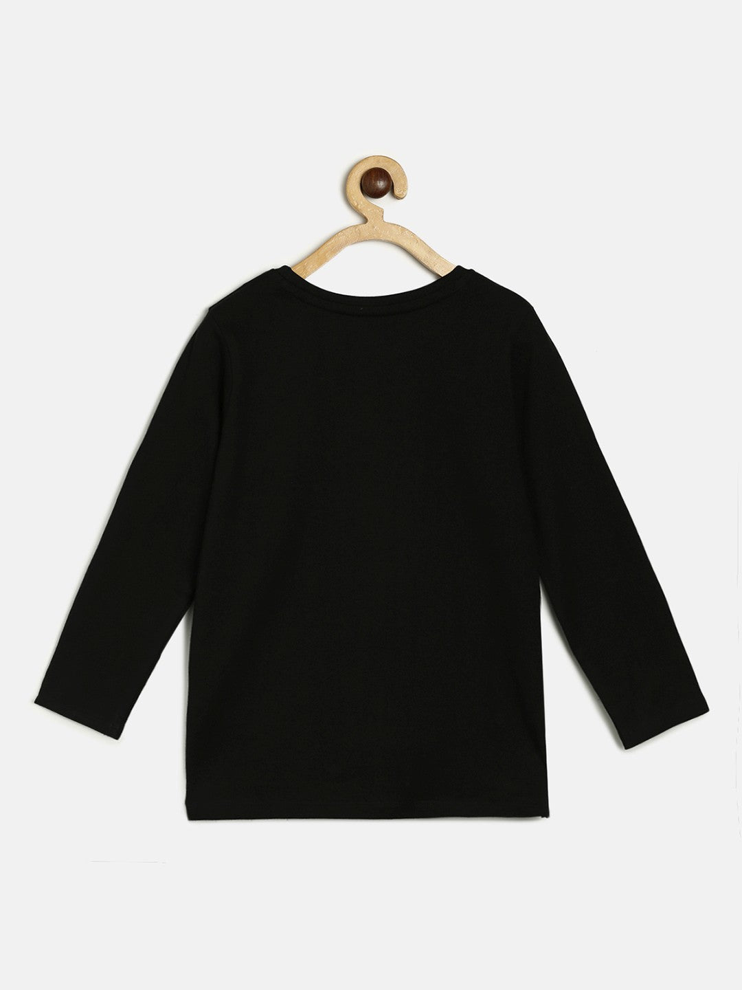 Girls Black Pack Of 1 Knit Top