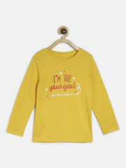 Girls Knit Top - Yellow