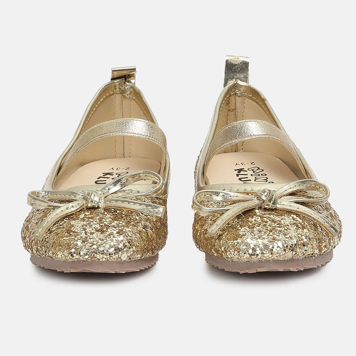 Girls Gold Ballerinass
