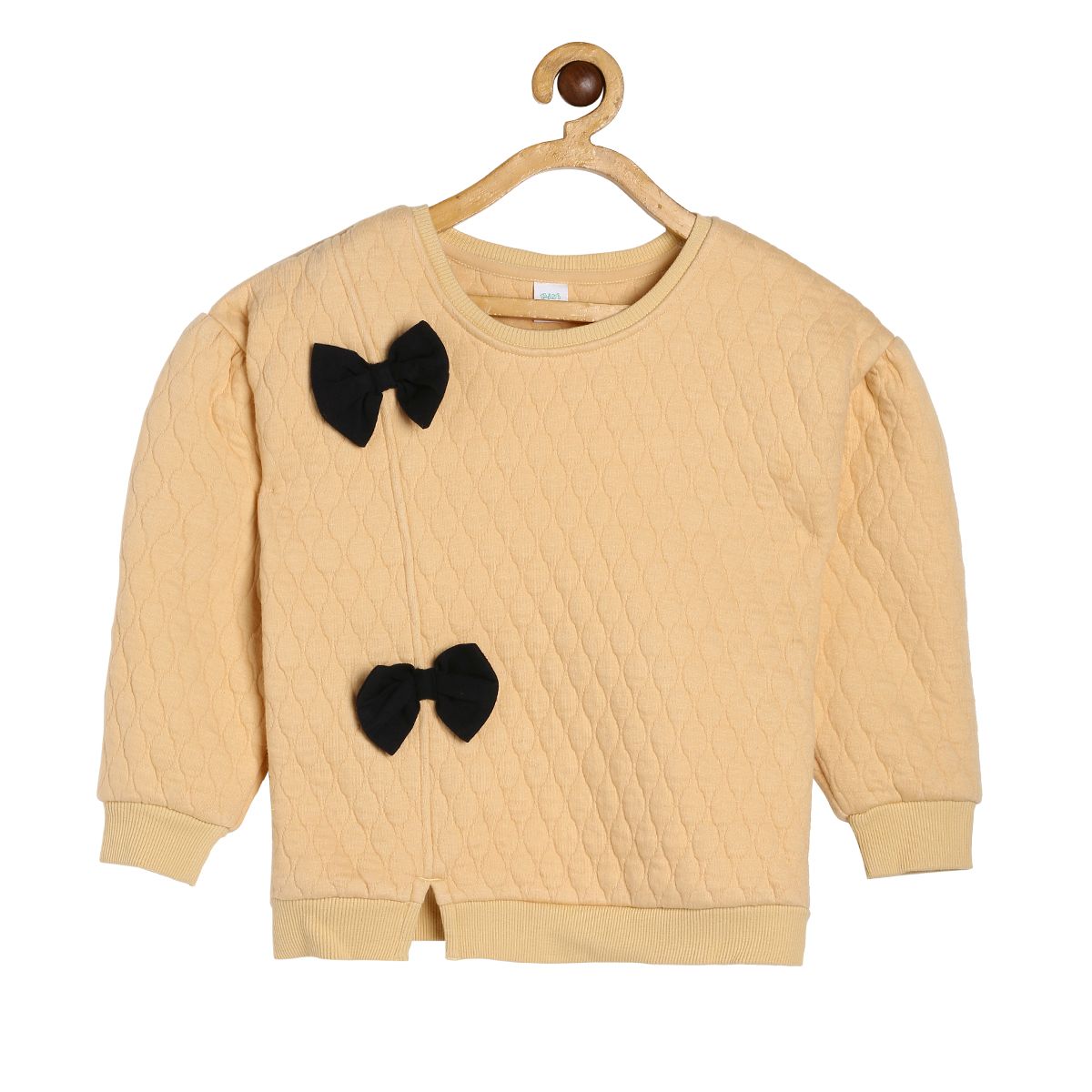 Girls Beige Pack Of 1 Sweat Shirt