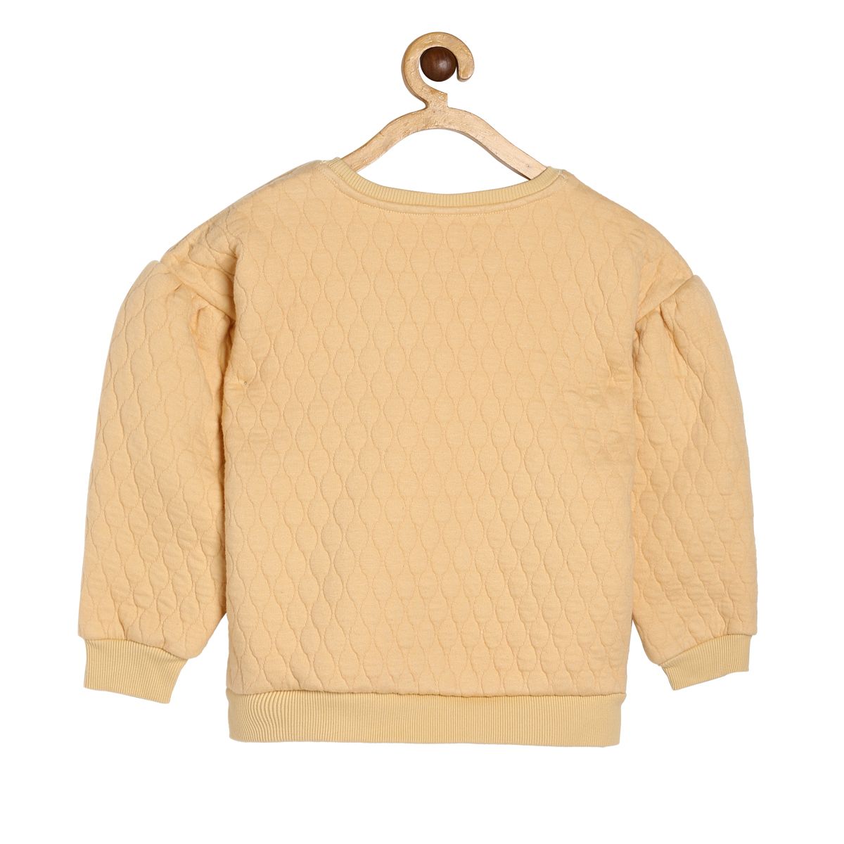 Girls Beige Pack Of 1 Sweat Shirt