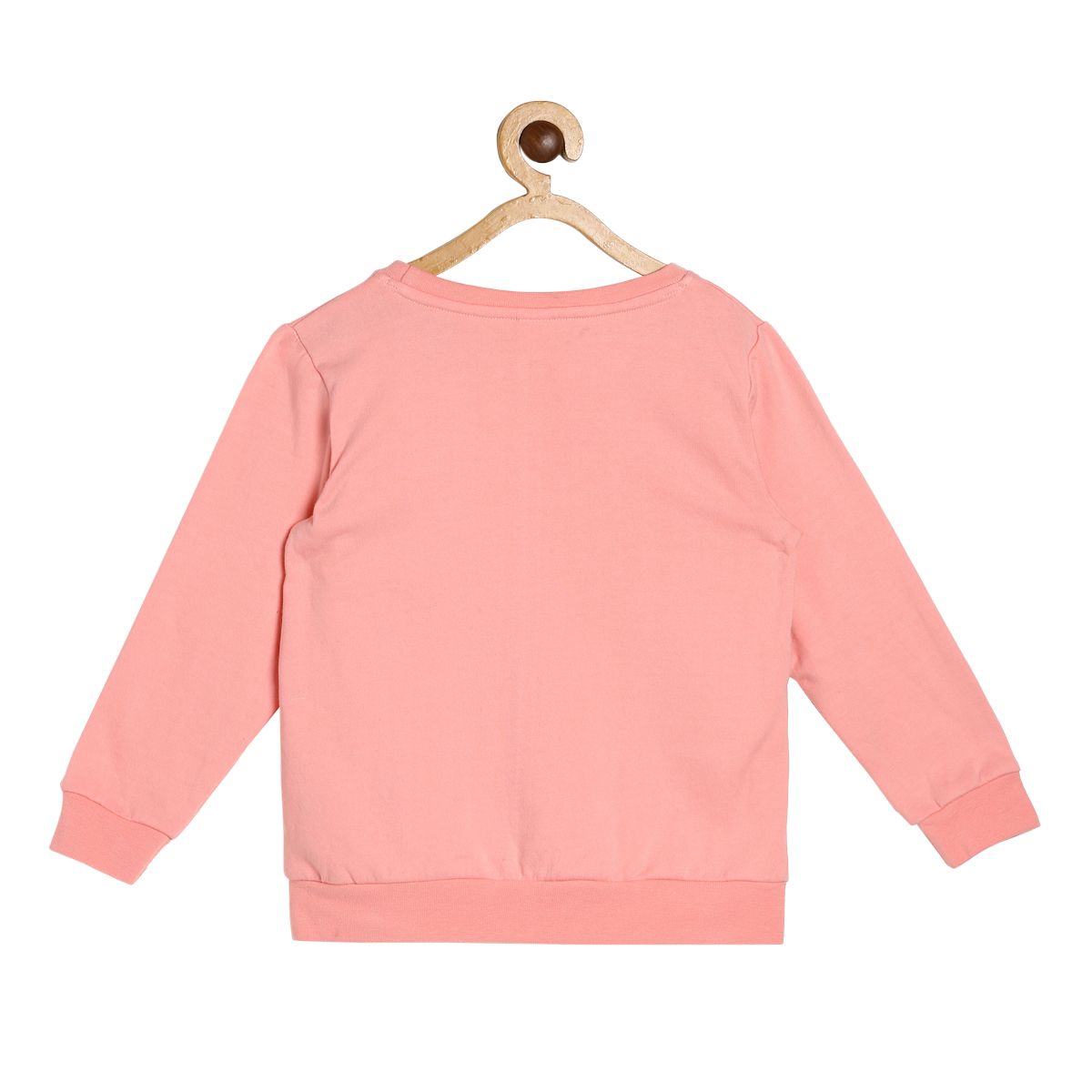Girls Pink Pack Of 1 Sweat Shirt