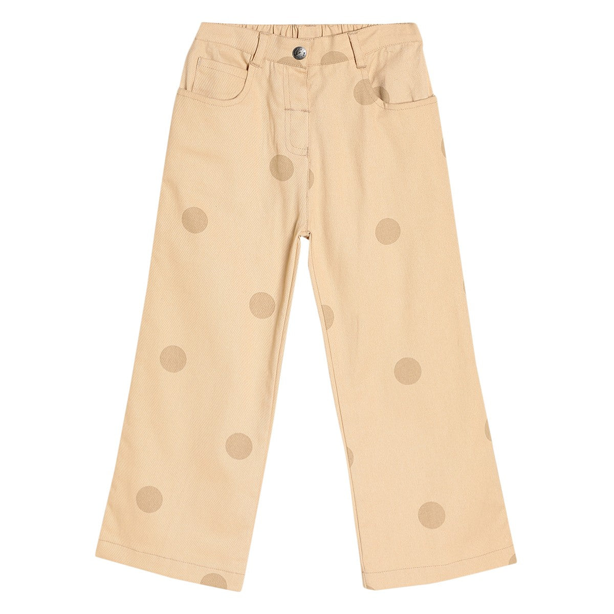 Girls Beige Pack Of 1 Woven Pant