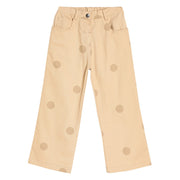 Girls Beige Pack Of 1 Woven Pant