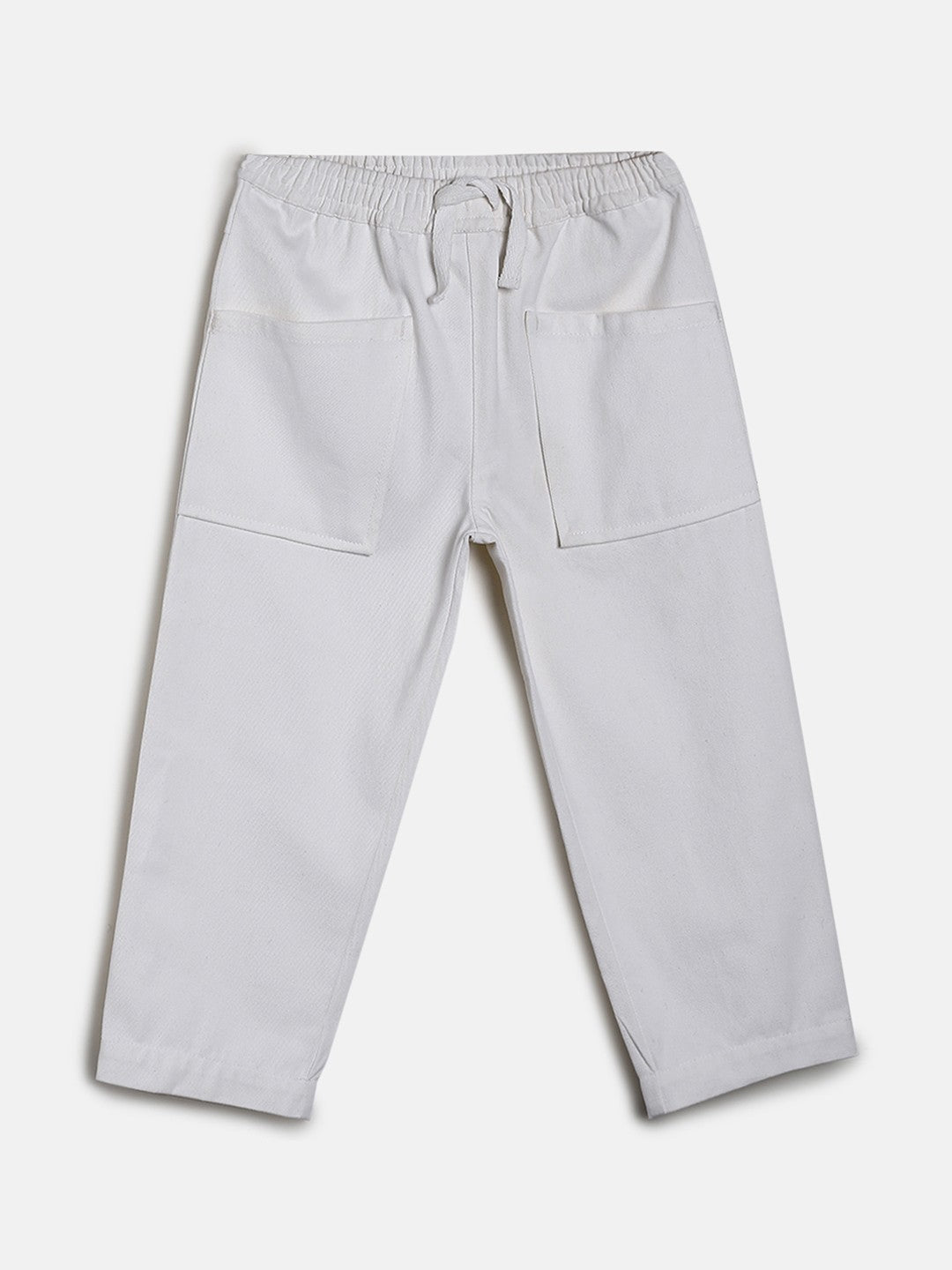 Girls Marshmallow Pack Of 1 Woven Pant