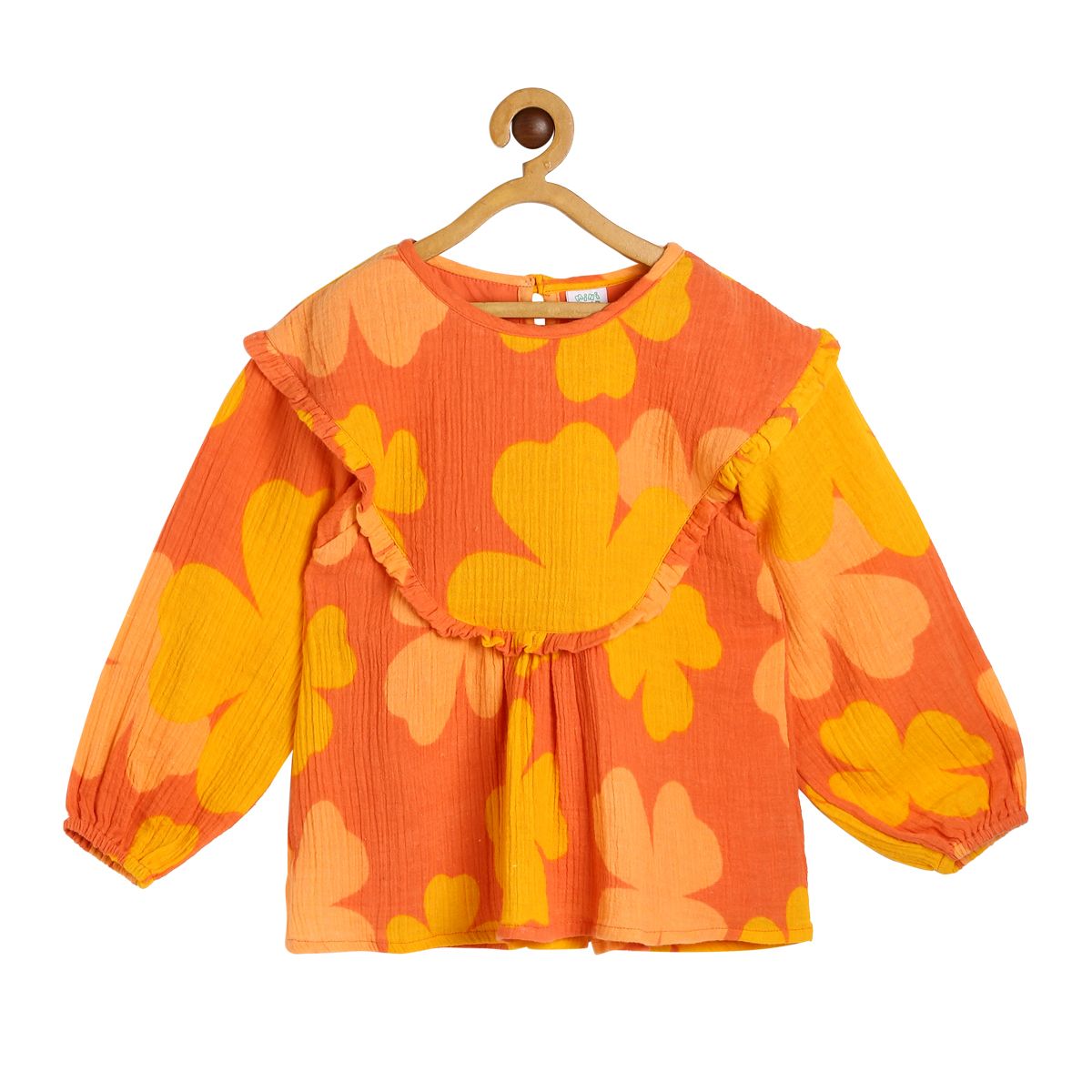Girls Coral Pack Of 1 Woven Top