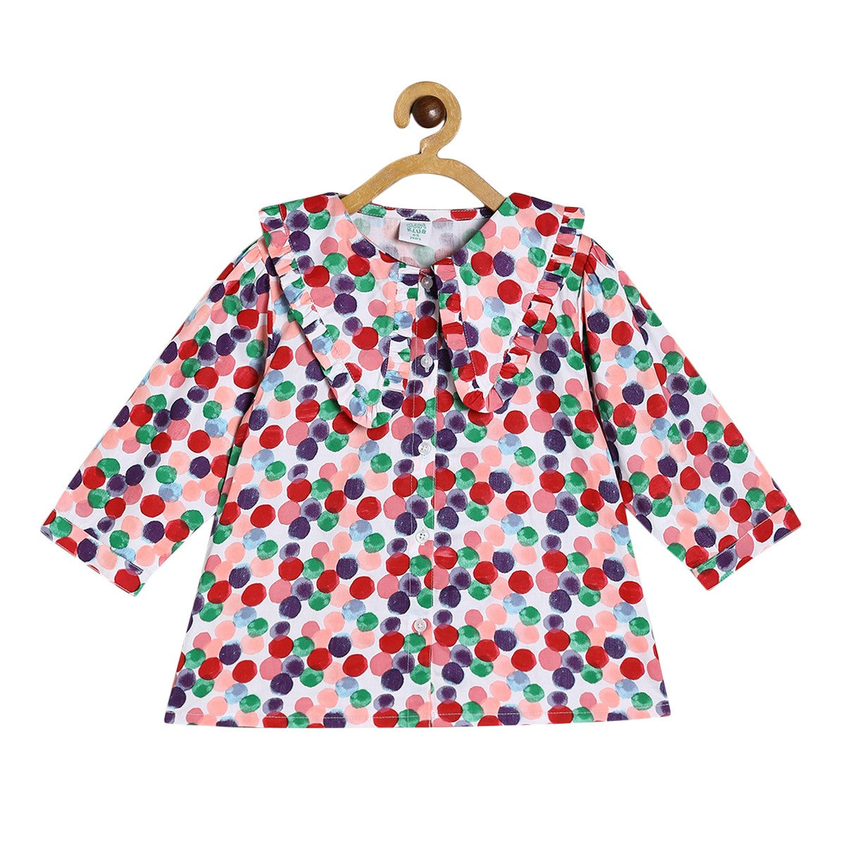 Girls White Woven Top