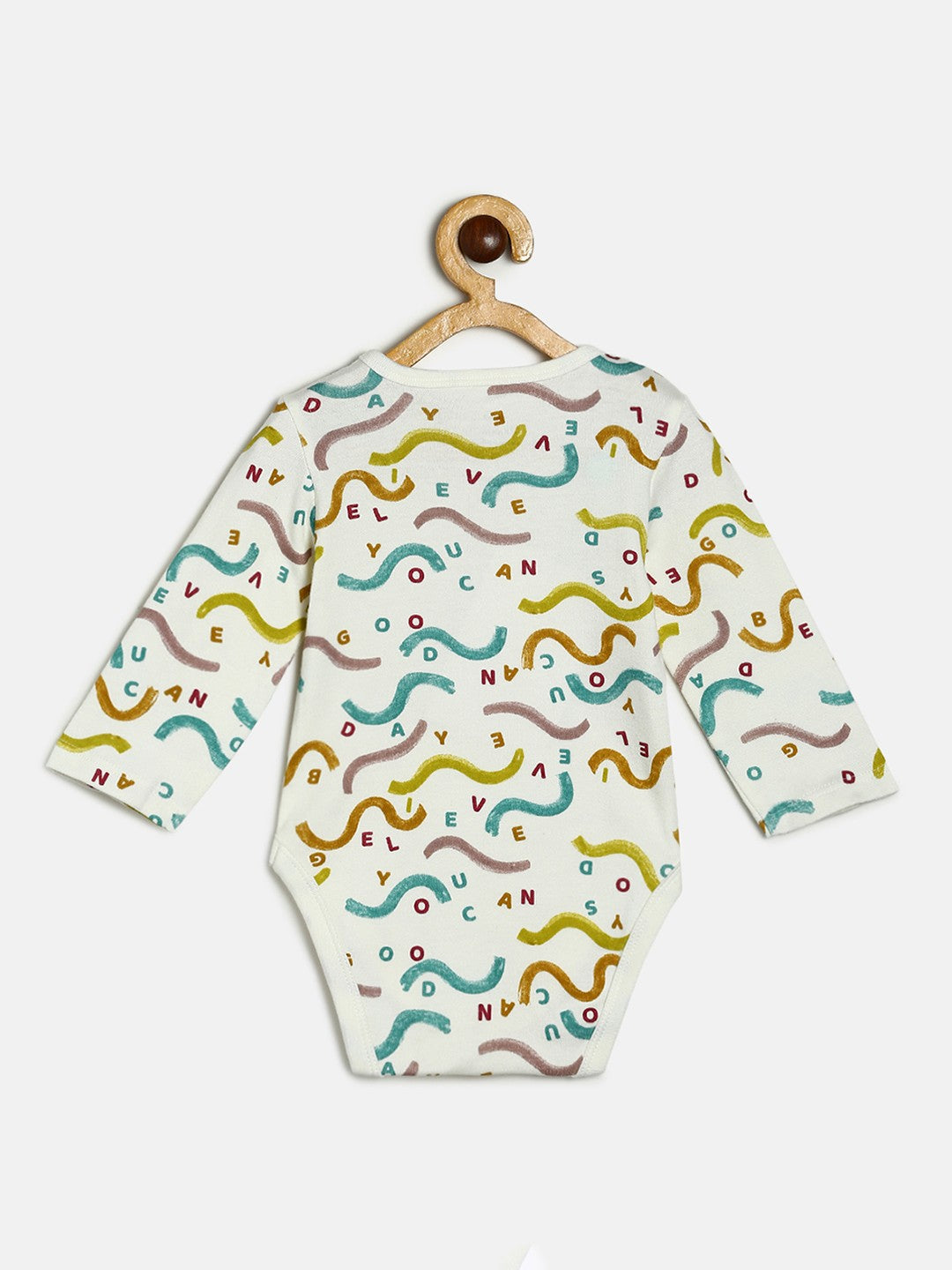 Boys Pack Of 3 Body Suit - Green/ Marshmallow