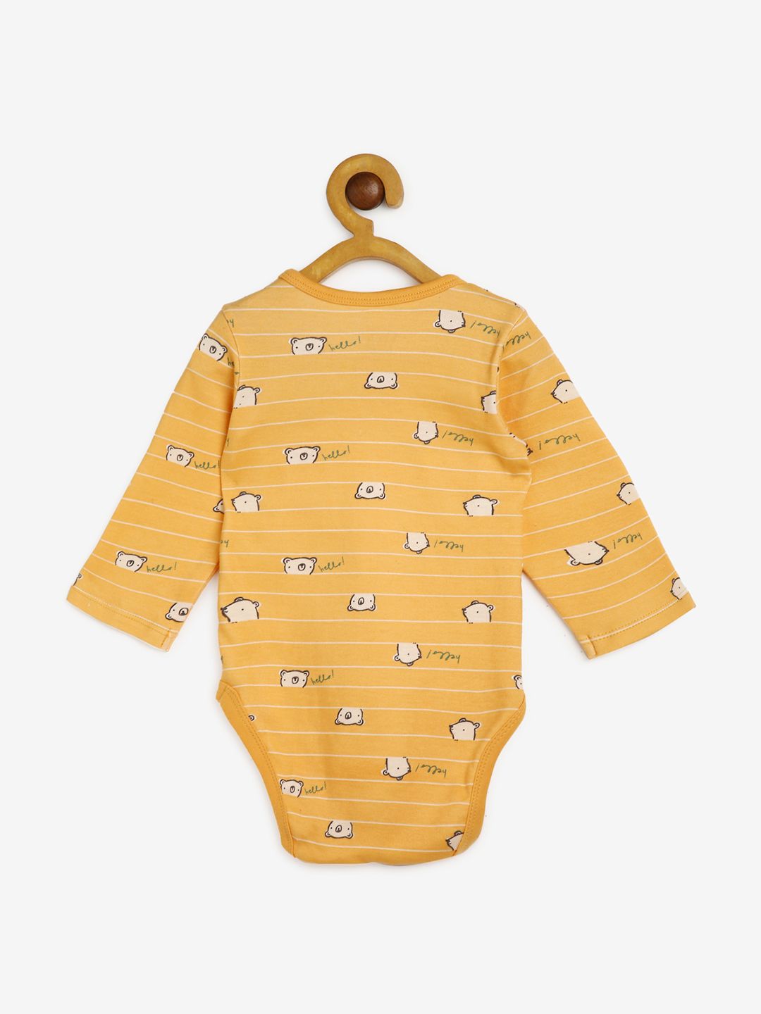 Boys Pack Of 3 Body Suit - Blue/ Orange/ Marshmallow