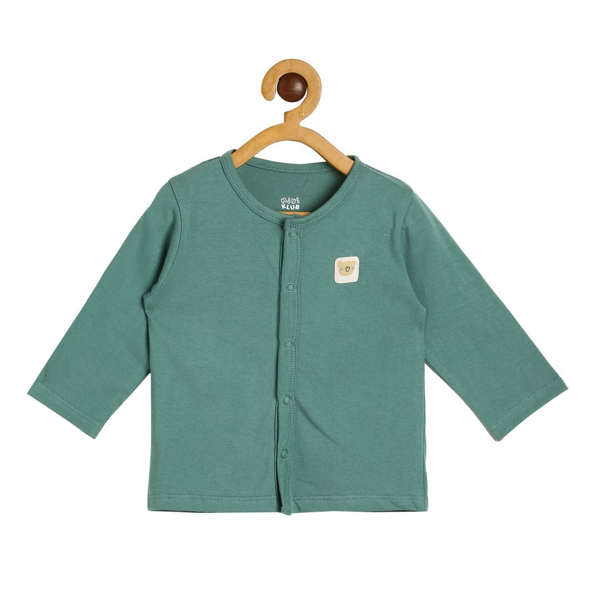Baby Boys Peach Cotton Animal Printed T-Shirt Regular Fit Casual Wear Tee