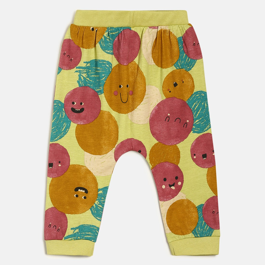 Boys Pack Of 3 Knit Bottom - Green/ Maroon