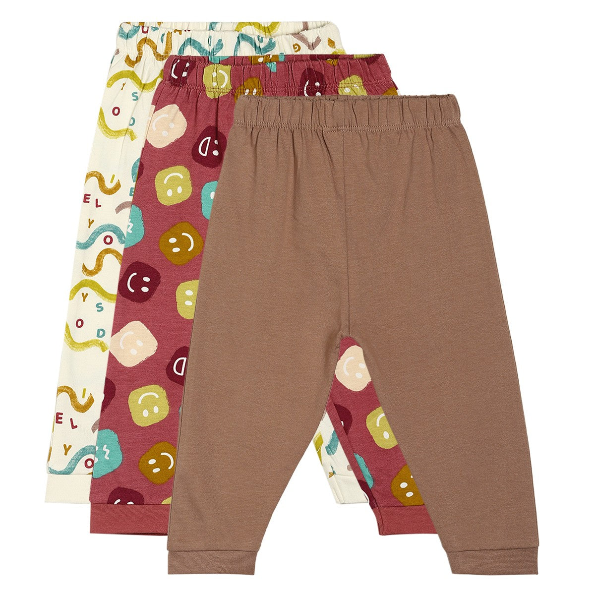Boys Multicolor Pack Of 3 Knit Bottom