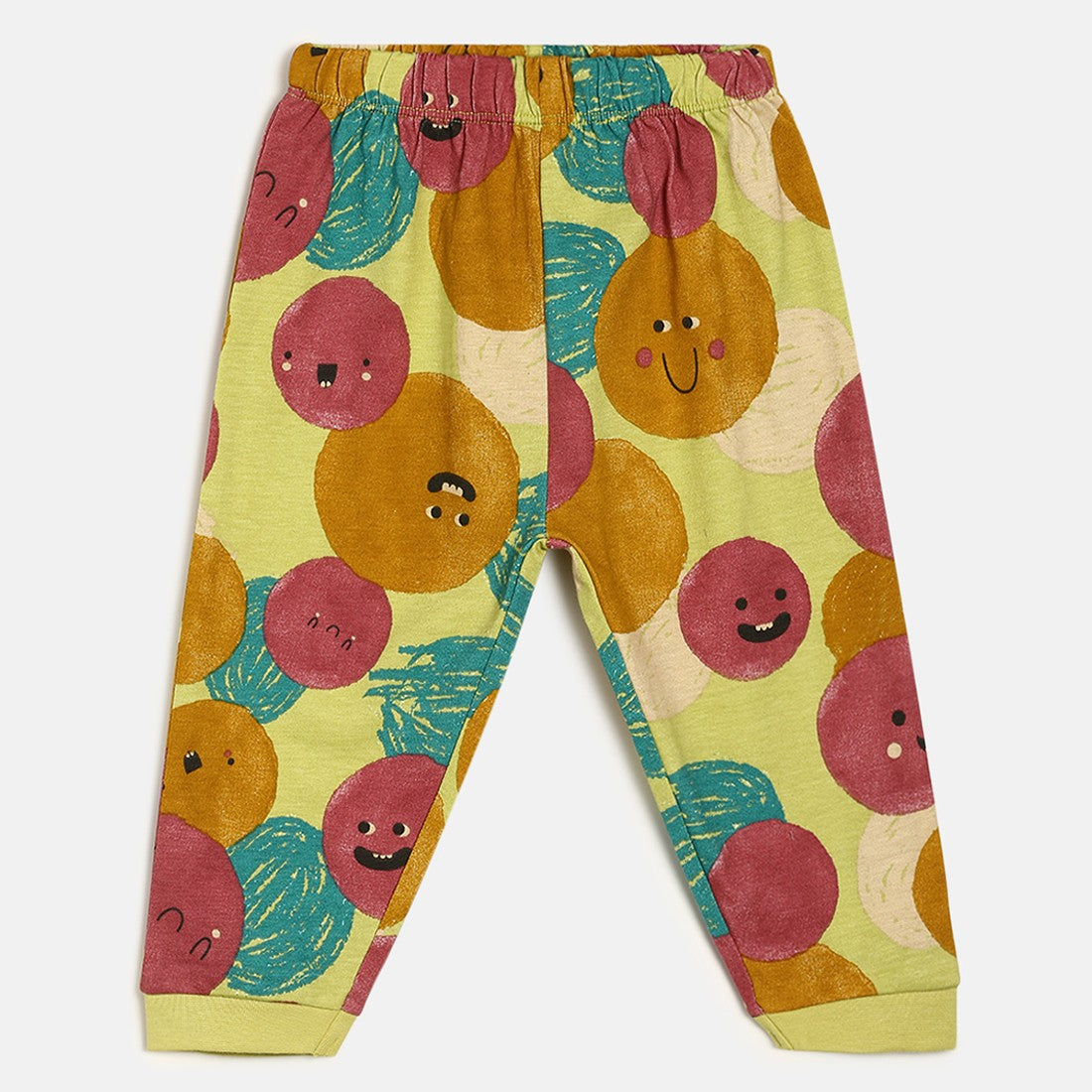 Boys Pack Of 3 Knit Bottom - Green/ Maroon