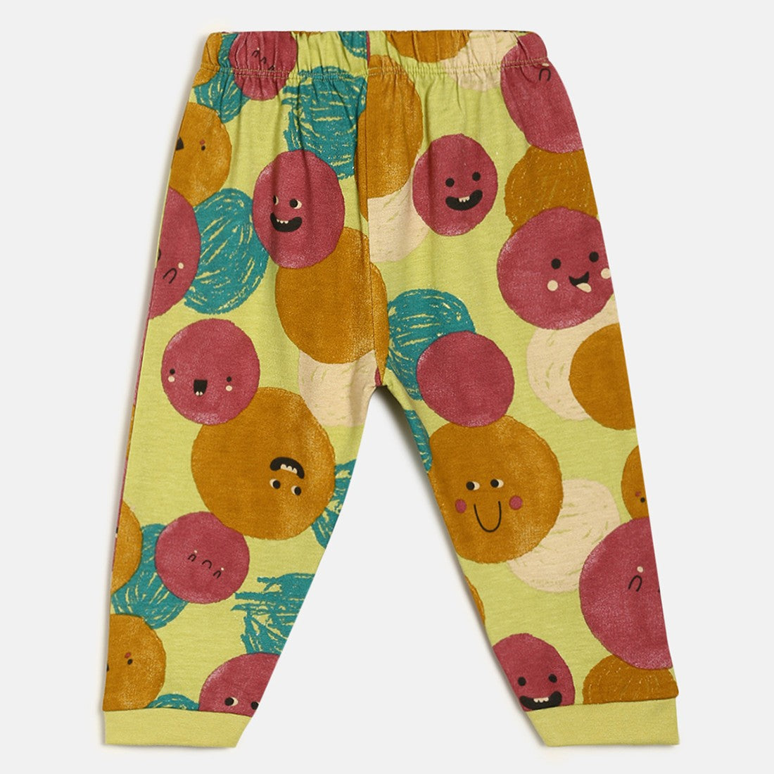 Boys Pack Of 3 Knit Bottom - Green/ Maroon