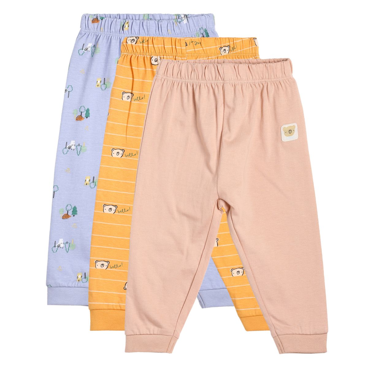 Boys Multicolor Pack Of 3 Knit Bottom