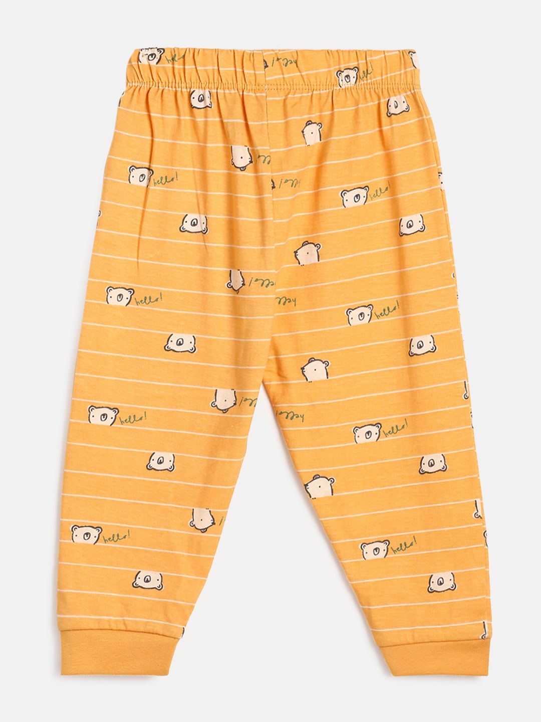 Boys Pack Of 3 Knit Bottom - Blue/ Peach/ Orange