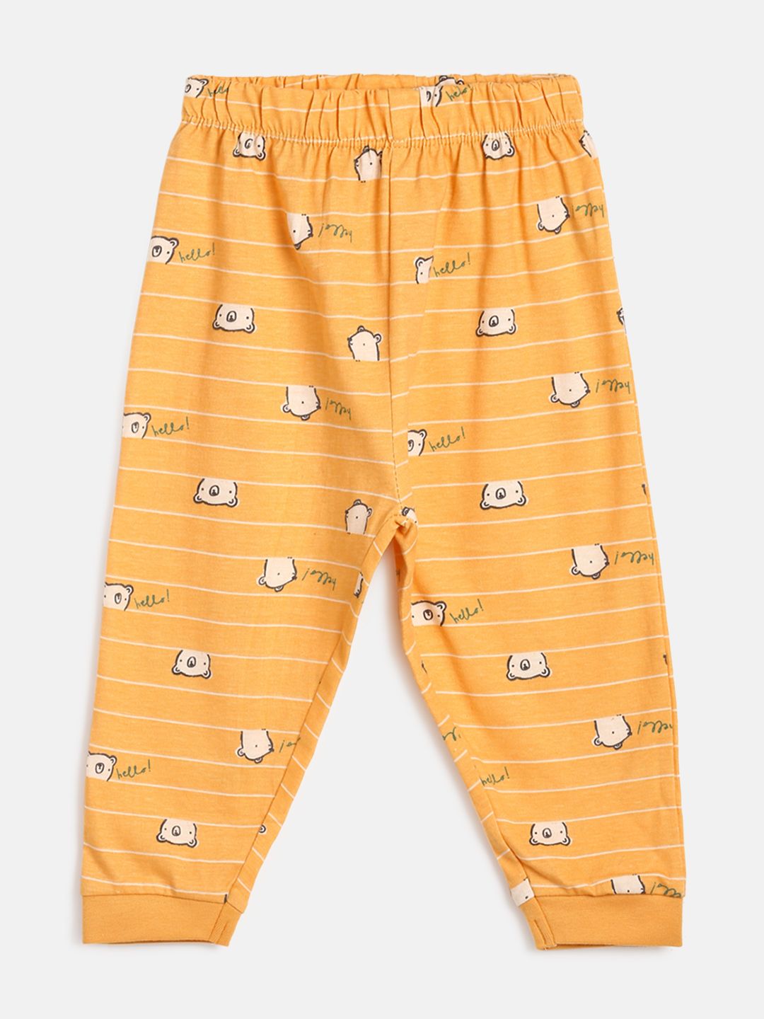 Boys Pack Of 3 Knit Bottom - Blue/ Peach/ Orange