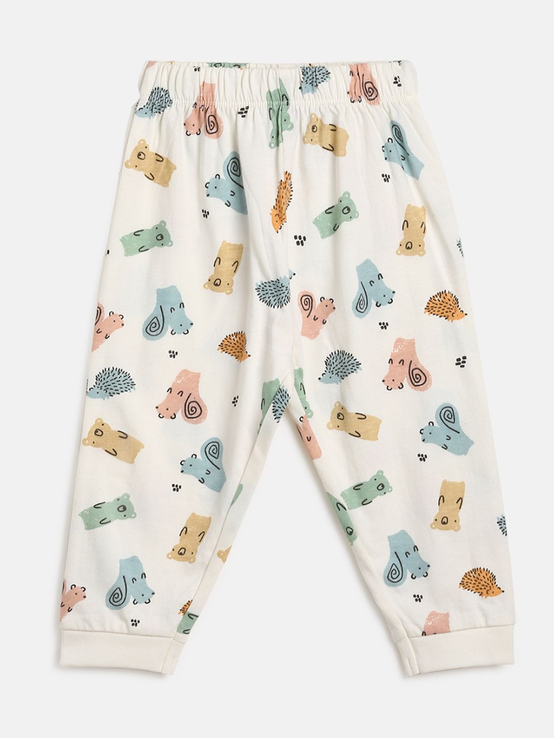 Boys Pack Of 3 Knit Bottom - Peach/Marshmallow/Green