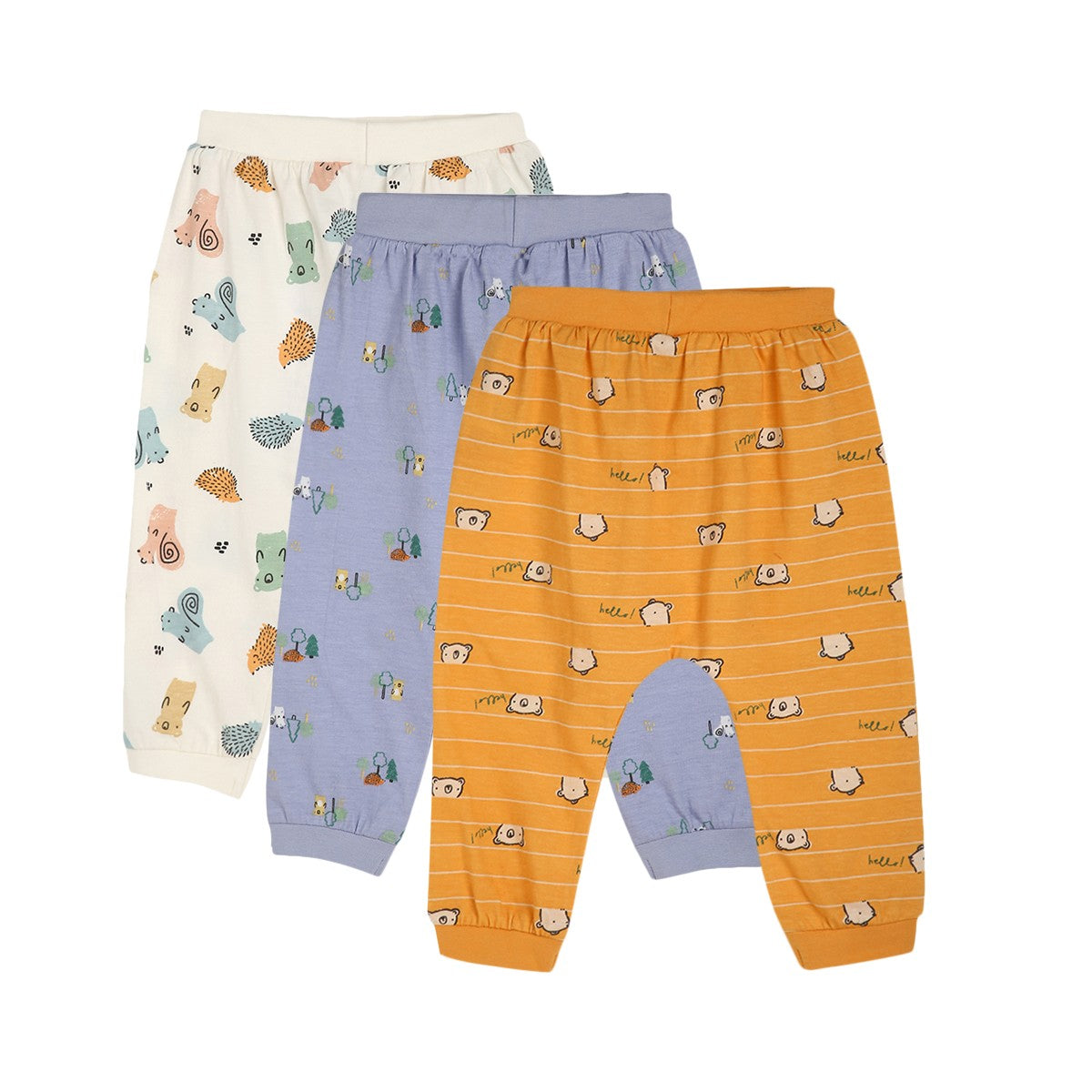 Boys Multicolor Pack Of 3 Knit Bottom