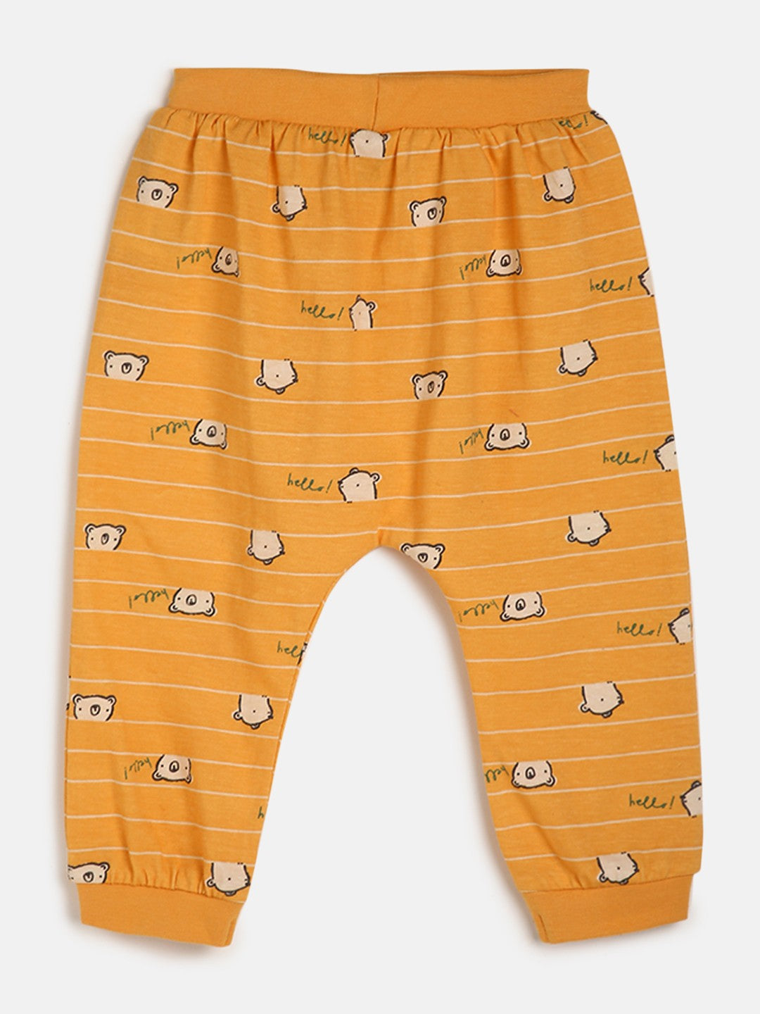 Boys Pack Of 3 Knit Bottom - Blue/ Orange/ Marshmallow