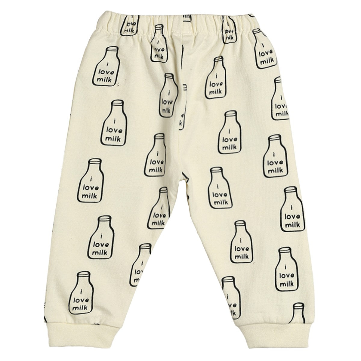 Baby Boys White, Brown and Blue Cotton Printed Joggers Pack of 3 Regular Fit Lounge Pants